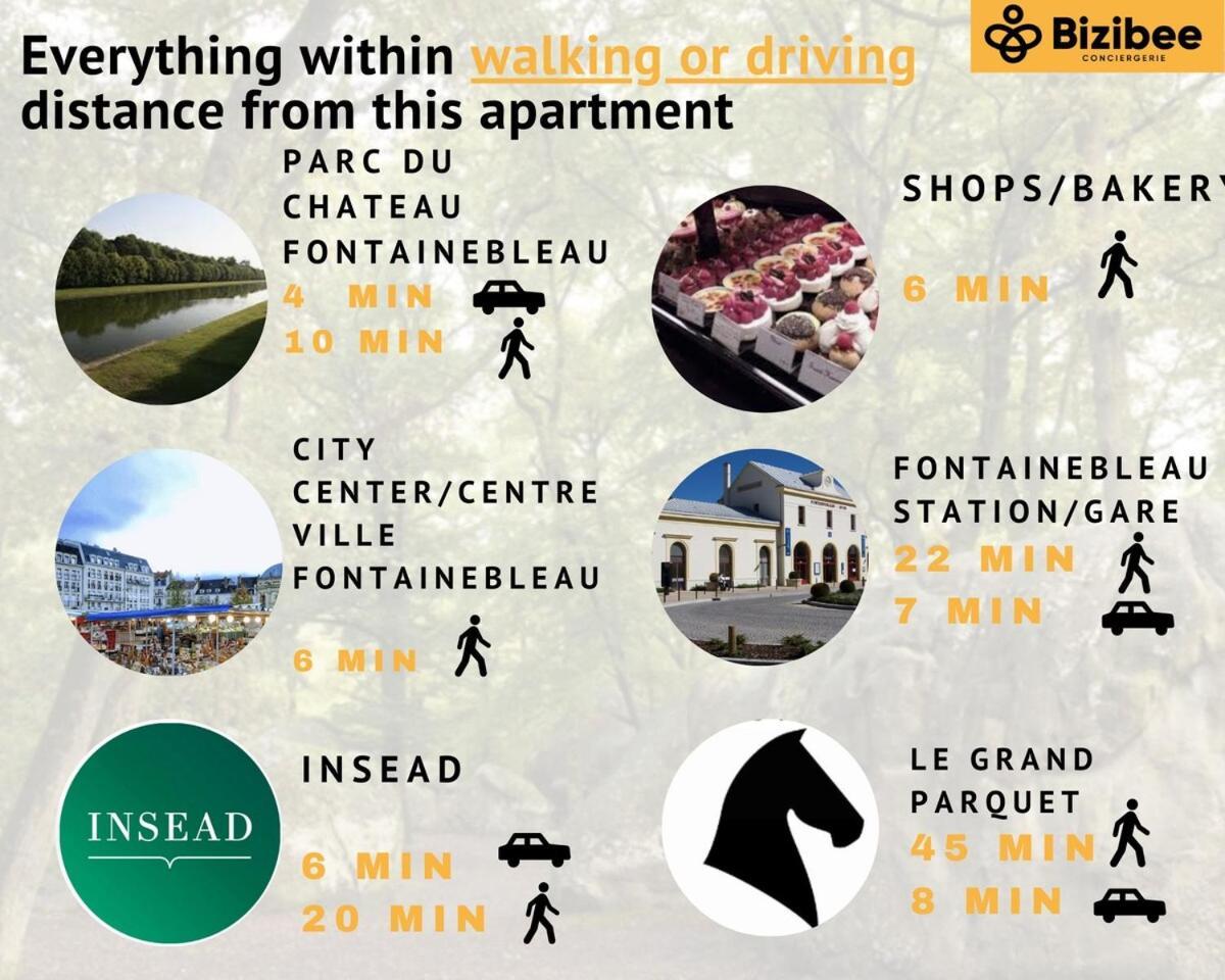 Le Saphir Easy Parking Comfort Apartment Фонтенбло Екстериор снимка